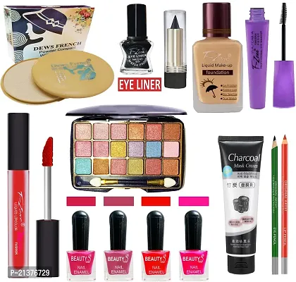 F-Zone nbsp;Professional Makeup Kit Set Of 14 For Women/Girls 19Feb41 (Pack Of 14)