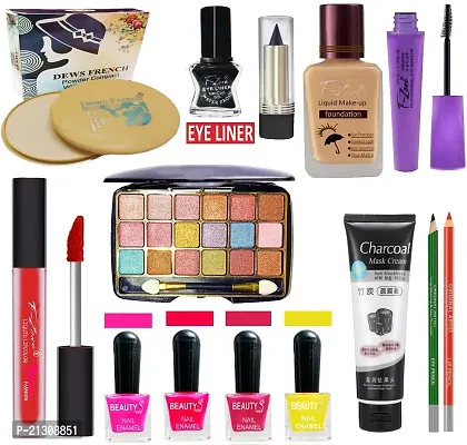 F-Zone nbsp;Professional Makeup Kit Set Of 14 For Women/Girls 19Feb99 (Pack Of 14)