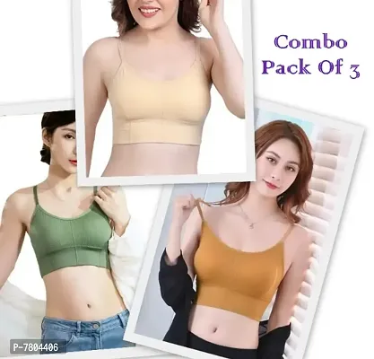Pack of 3 Women T-Shirt Lightly Padded Bra  (Multicolor)