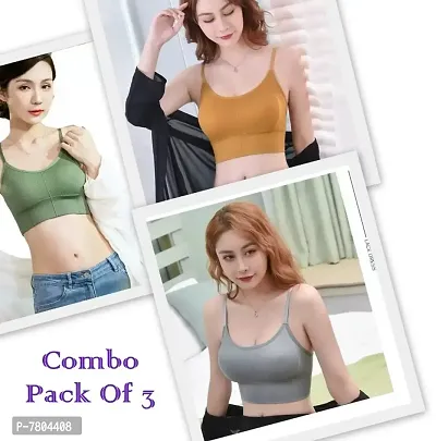 Buy Pack of 3 Women T-Shirt Lightly Padded Bra (Multicolor) Online In India  At Discounted Prices