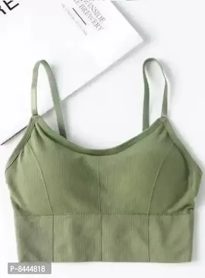 Lightly Padded Bralette/Sports Bra For Women And Girls-thumb0