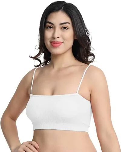 Caduet Women's Lycra Non-Padded Wirefree Full Coverage Regular Wear Sports Bra Pack of 1 (D_559)