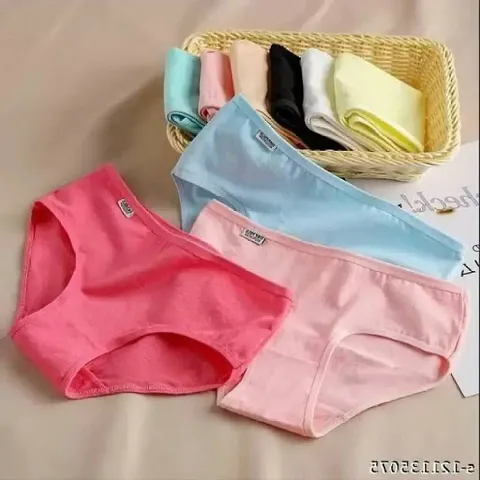 Cotton Solid Panty For Women