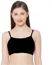 Cotton Women Sports Non Padded Bra  (Multicolor)-thumb1