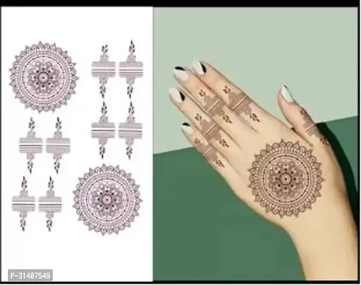 Stylizeink Mandala Mehndi Design Henna Temporary Tattoo Stickers Women Body Art -Mandala Mehndi Design Henna-thumb0