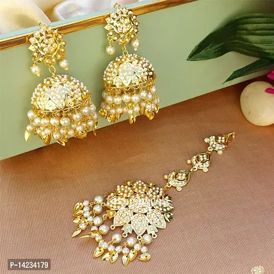 Punjabi jhumka deals earrings gold