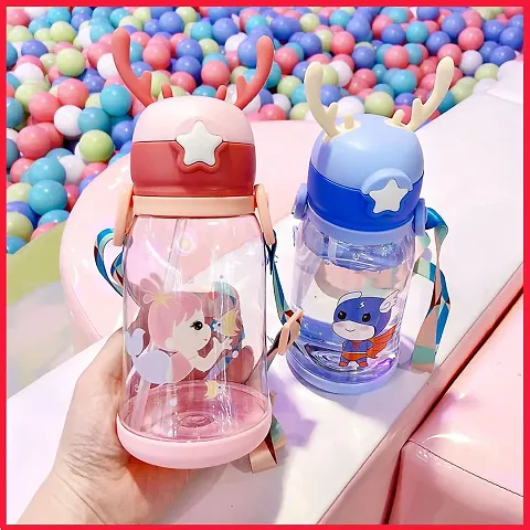 Cute Rabbit Water Bottle Sipper For Kids Pack Of 1