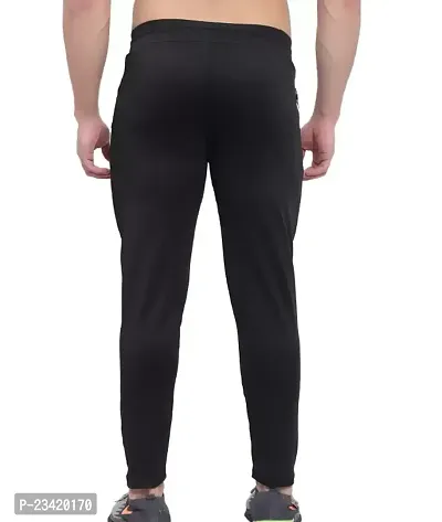 Classic Blended Solid Track Pants for Men-thumb2