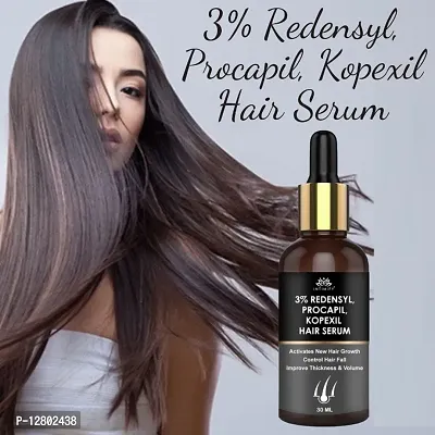 3% Redensyl Procapil Kopexil Serum Control Hair Fall  Improve Thickness, Volume, Serum for New Hair Growth, Serum for Women  Men, Hair Serum, Hair Growth Serum, Serum For Hair, Non-Sticky Hair Serum
