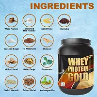 Nutriley Whey Protein Gold Powder Nutritional Supplement, Muscle Protein, Muscle Gainer, Body Gainer Protein, Muscle Gainer Protein, Whey Protein, Whey Protein Supplement 500 G Mango Flavour-thumb2
