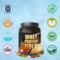 Nutriley Whey Protein Gold Powder Nutritional Supplement, Muscle Protein, Muscle Gainer, Body Gainer Protein, Muscle Gainer Protein, Whey Protein, Whey Protein Supplement 500 G Mango Flavour-thumb3