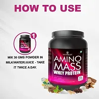 Nutriley Amino Mass - Body Weight / Muscle Gainer Whey Protein Supplement, Muscle Power | Body Gain Muscle Mass | Weight Gain Supplement | Proteins | Muscle Gainer Vanilla Flavour 1 KG-thumb1
