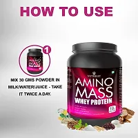 Nutriley Amino Mass - Body Weight / Muscle Gainer Whey Protein Supplement, Muscle Power | Body Gain Muscle Mass | Weight Gain Supplement | Proteins | Muscle Gainer Mango Flavour 1 KG-thumb3
