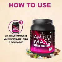 Nutriley Amino Mass - Body Weight / Muscle Gainer Whey Protein Supplement, Muscle Power | Body Gain Muscle Mass | Weight Gain Supplement | Proteins | Muscle Gainer American Ice Cream Flavour 1 KG-thumb4
