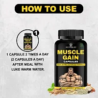 Nutriley Muscle Weight Gain Tablets for Men Women | Advance Weight Gainer 60 Capsules| Weight Gainer / Mass Gainer Capsules | Advanced Formulation| Weight Gain Capsules for women, Mass Gain Capsules-thumb4