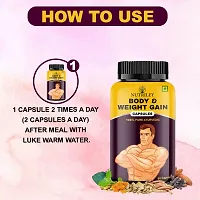 Nutriley Body Weight Gain Capsule for Mass Gain Advance Weight Gainer | Weight Gainer Capsules | Advanced Formulation| Weight Gain Capsules for women, Mass Gain Capsules |Muscle Building 60 Capsule-thumb3