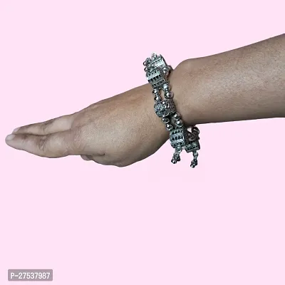 Stylish Silver Plated Oxidised Bracelet for women