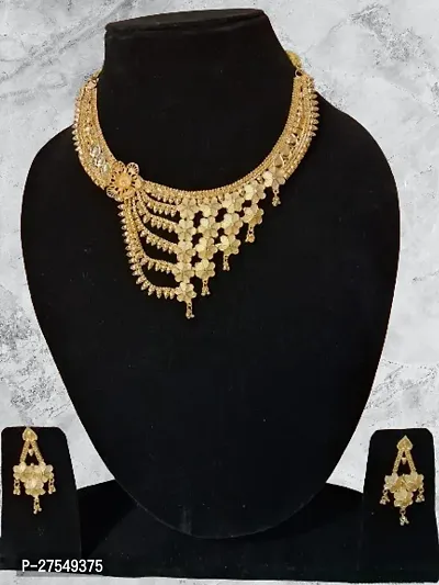 Gold-Plated Handcrafted Jewellery Set for Women-thumb2