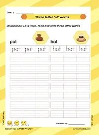 English Word Writing  Sentence Writing Books Set For Kids Of 3-5 Years Old | 2 Books - A4 Size | Handwriting Practice Book | Activity Books For 3 Year Old, Best Kids Writing Book-thumb3