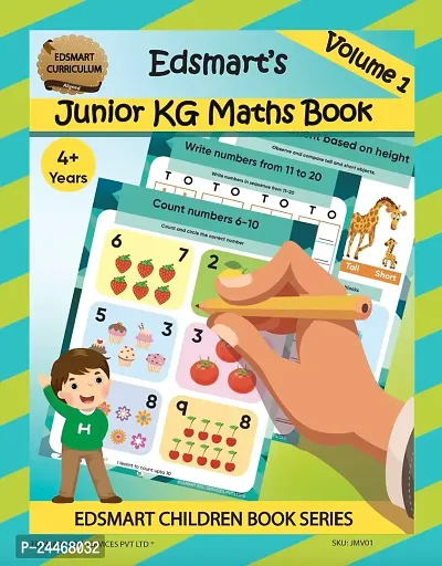 Junior KG Maths books for kids CBSE / LKG Maths Activity Books 2023/ Text books for kids [64 pages]/ Teaches Numbers, Numbers in Words, Addition  Subtraction, Sorting  Direction, Patterns, Critical