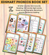 Kids phonics books full set for 3-5 years | Teaches Letter sounds, word reading, blending and sentence reading-thumb4