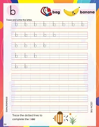 Complete KG English Letter and English Word Writing Book Set | Non Cursive Writing 3 book Combo | Handwriting Practice Book | 4 line kids writing book for Capital and Small Letter, two letters word wr-thumb1