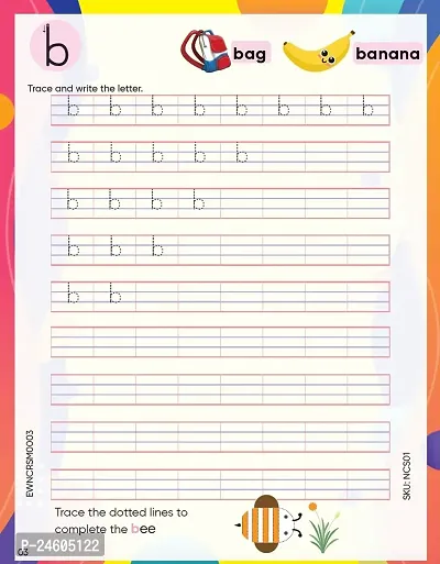 Complete KG English Letter and English Word Writing Book Set | Non Cursive Writing 3 book Combo | Handwriting Practice Book | 4 line kids writing book for Capital and Small Letter, two letters word wr-thumb2