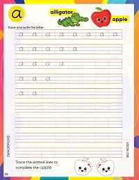 Complete KG English Letter and English Word Writing Book Set | Non Cursive Writing 3 book Combo | Handwriting Practice Book | 4 line kids writing book for Capital and Small Letter, two letters word wr-thumb2