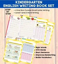 Complete KG English Letter and English Word Writing Book Set | Non Cursive Writing 3 book Combo | Handwriting Practice Book | 4 line kids writing book for Capital and Small Letter, two letters word wr-thumb3