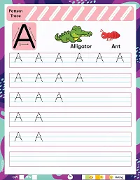 Edsmart Nursery Alphabet Writing Book for 3 years old | Alphabet Capital letters, Coloring, Pattern tracing, Handwriting practice book, Big letters of alphabet-thumb2