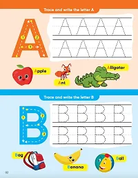 Wipe and Clean tracing book: Reusable Capital Letter Tracing Book for 2 year old| Best Pencil Control Tracing Book for Kids activity book with FREE Pen Included | Best abcd writing practice for kids-thumb1