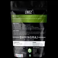 LIGEZ Herbal Product Bhringraj Leaves Powder for Fighting Hair Fall Naturally- 200g (Pack of 1)-thumb1
