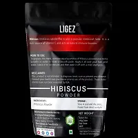 LIGEZ Herbal Pure and Natural Hibiscus Powder for Lustrous and Bouncy Hair - 400g (Pack of 1)-thumb1