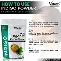 Vihado 100 Percent Natural Indigo Hair Colour Powder 250g (Pack of 1)-thumb4