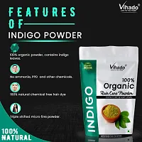 Vihado Natural Indigo Leaf Powder 100% Fresh Powder 100g (Pack of 1)-thumb2