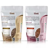 Vihado Chia Seed And Flax Seed For Weight Loss And Eating 200G Combo Pack Of 2-thumb1