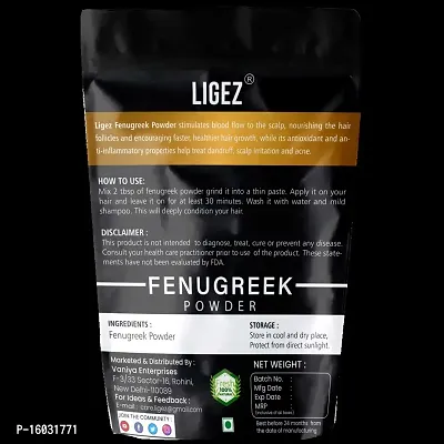 LIGEZ Organic 100% Herbal Fenugreek Powder (Methi Powder) - 50g (Pack of 1)-thumb2
