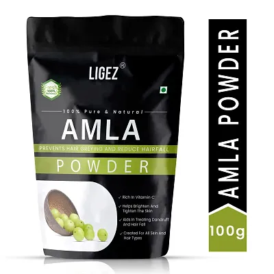 LIGEZ Organic Amla (100% Natural Powder) - 100g(Pack of 1)