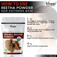 Vihado 100% Quality Reetha Powder For Hairs 500g (Pack of 1)-thumb4