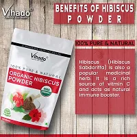 Vihado Organic 100% Pure Hibiscus Powder 50g (Pack of 1)-thumb1