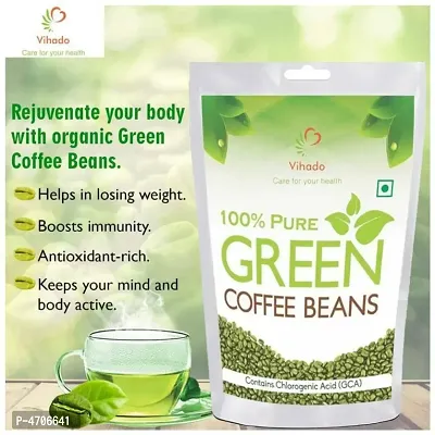 Vihado Pure Arabica Green Coffee Beans - 250g (Pack of 1)-thumb2