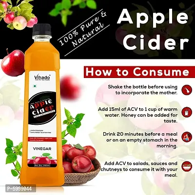 Vihado Raw Apple Cider Vinegar for Weight loss Vinegar Vinegar  (250 ml)-thumb5