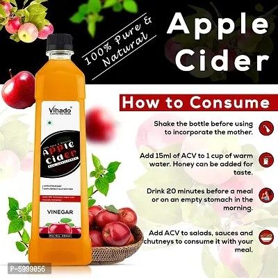 Vihado Apple Cider Vinegar With Mother Vinegar Vinegar  (500 ml)-thumb5