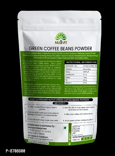 Nutvit Nutrition Green Coffee Beans Powder for Weight Management 250gm Pack of 1-thumb4