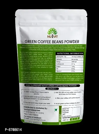 Nutvit Nutrition Green Coffee Beans Powder for Weight Management 400gm Pack of 1-thumb4