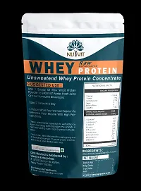 Nutvit Instantised Raw Concentrate 80% Unflavoured Whey Protein Powder 200g (Pack of 1)-thumb1