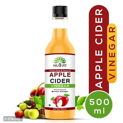 Nutvit Apple Cider Vinegar with Mother for Weight Loss Vinegar (500 ml)-thumb0