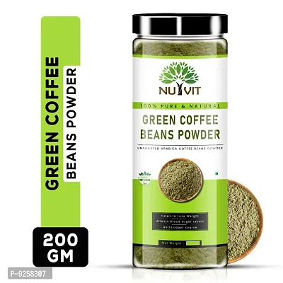 Nutvit Green Coffee Beans Powder for Weight Loss Instant Coffee -200Gram Bottle-thumb0