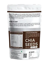 Nutvit Chia Seeds 100gram for Weight Loss, Diet Snack, Unroasted, Rich in Omega 3-thumb1