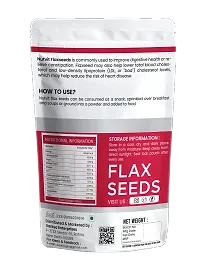 Nutvit Flax Seeds 200g - Non-GMO Alsi Seeds | Rich in Fibre and Omega-3 | Flax Seeds for Hair Growth | Diet Food-thumb1